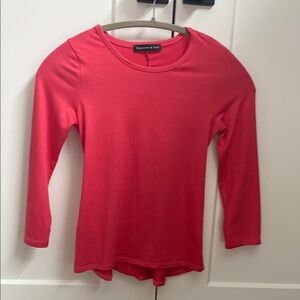 Lot of 2 - mustard and pink fitted top girls 6x